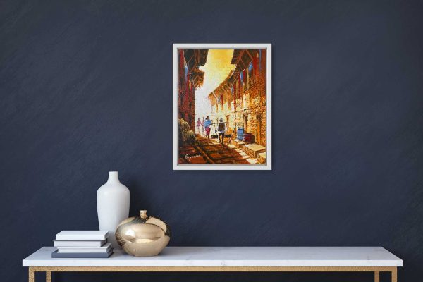 AASY01 - A small street in Nepal