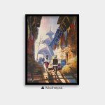 AASY13 - A small street with Pashupatinath at the back