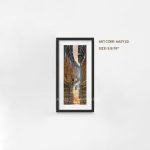 AASY22 - A small abstract painting of the people in the streets
