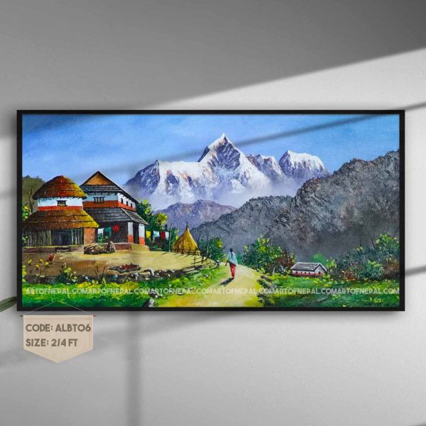 ALBT06 - Mt.Annapurna and Hills near Village