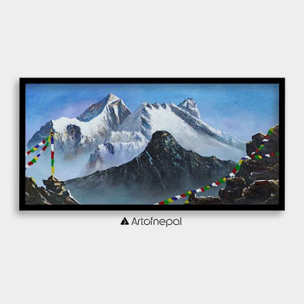ALBT12 - Scenery painting of Mt.Everest and Kala Patthar