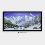 ALBT13 - Snow capped Mt.Everest and Ama Dablam