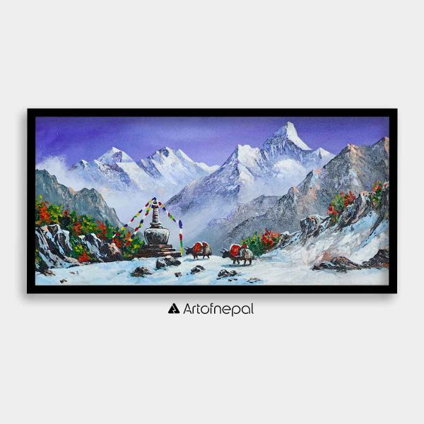 ALBT13 - Snow capped Mt.Everest and Ama Dablam