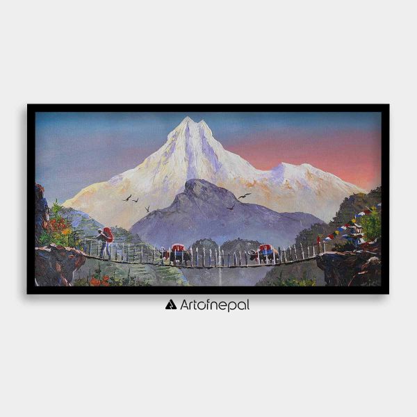 ALBT20 - Sunset over Mt.Manaslu and Hills