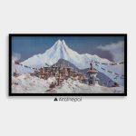 ALBT24 - Scenery of Mt.Manaslu and Stupa