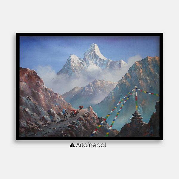 ALBT35 - Scenery of Ama Dablam and Hills