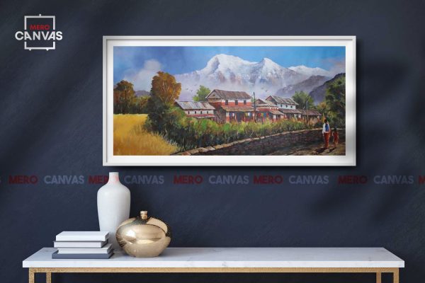 ALBT38 - Mt.Annapurna seen from Village