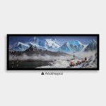 ALBT40 - Beautiful Snow capped Mt.Everest and Yaks
