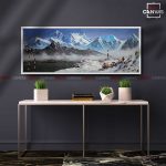 ALBT40 - Beautiful Snow capped Mt.Everest and Yaks