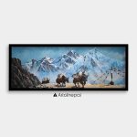 ALBT42 - View of Mt.Everest and Yak