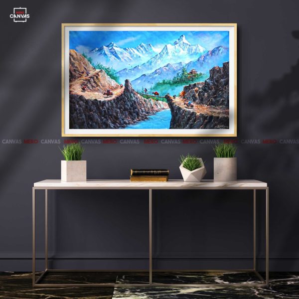 ALBT43 - Snow capped Mt.Everest and Ama Dablam seen from Hills