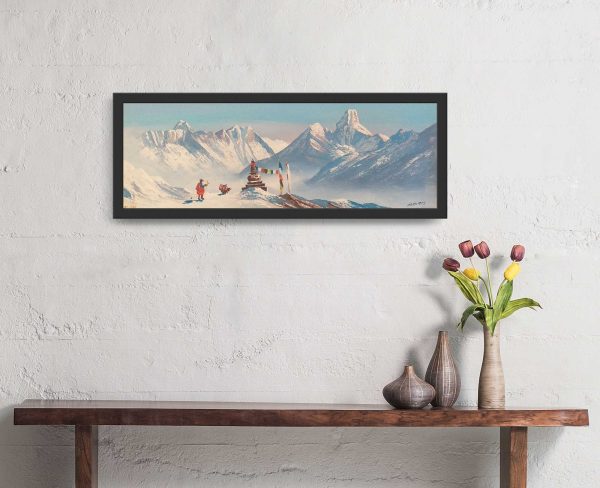 ALJC106- Snow Capped Mt.Everest and Ama Dablam