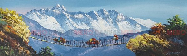ALJC50 - A clear view of Mt.Everest by the bridge