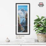 ALJC66 - Snow capped Mt.Everest behind a small bridge