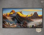 ALJC75-  Scenery of snow capped Mt.Everest and Kala Patthar