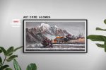 Alom26-Nepali landscape art on canvas