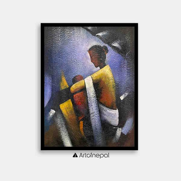 UNAP08 - An abstract painting of a woman