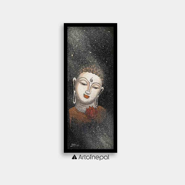 UNAP10 - An abstract painting of Buddha