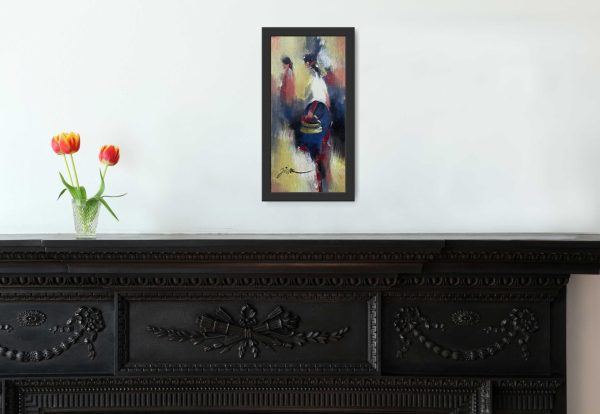 UNAP13 - An abstract painting of Nepali women