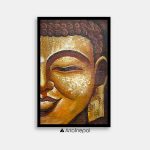 UNAP17 - An abstract painting of smiling Buddha