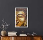 UNAP17 - An abstract painting of smiling Buddha