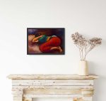 UNAP21 - An abstract painting of a sleeping woman