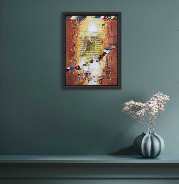 UNAP23 - An abstract painting of Buddha