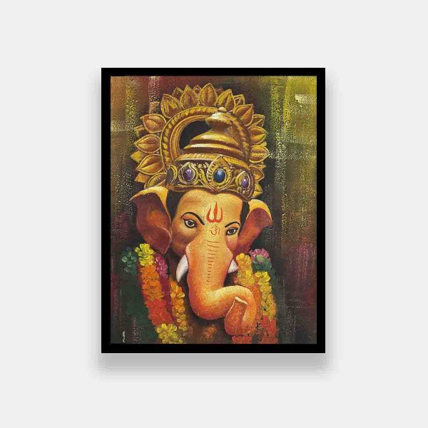 AAJT01 - A detailed painting of Lord Ganesh