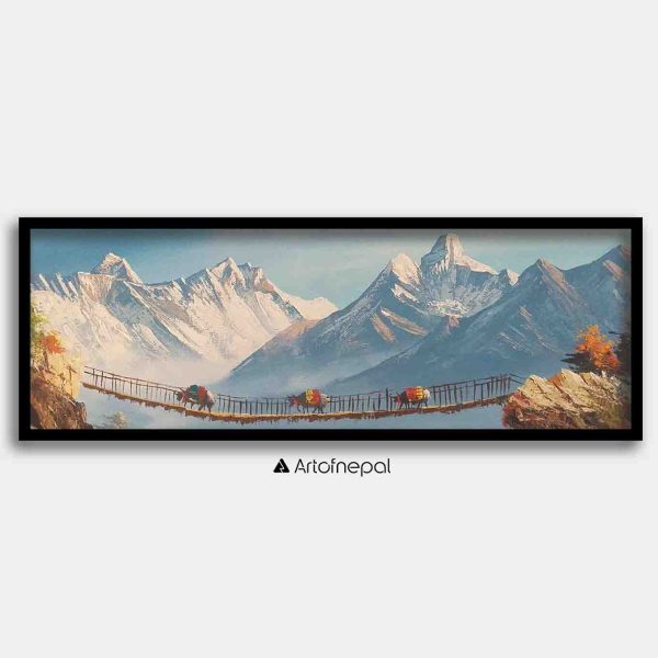 ALJC101- Snowy Mountain of Mt.Everest and Ama Dablam