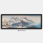 ALJC102- Snowy Mt.Everest and porter