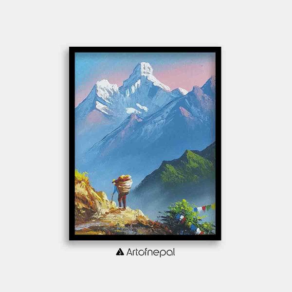 ALJC47 - porter's lifestyle near Mt.Ama Dablam
