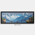 ALJC64 - Scenery of snow capped Mt.Everest and Ama Dablam
