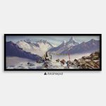 ALJC79- Beauty of Snow Capped Mt.Everest and Ama Dablam