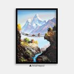 ALJC83- Mt.Ama Dablam, hills and River