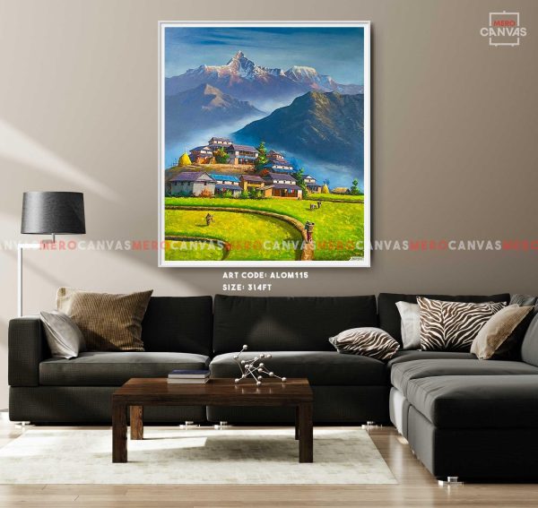 ALOM115 - Mt.Annapurna,Hills and Nepali lifestyle