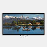 ALOM119 - View of Annapurna range seen from Phewa Lake