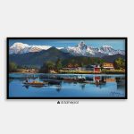 ALOM123 - Phewa Lake and Snow capped Annapurna range