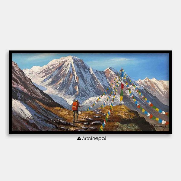 ALOM127- Traveller journey to snow capped Mt. Everest