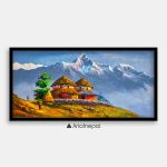 ALOM21- View of Annapurna range and Village lifestyle