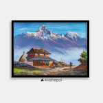 ALOM35- Mt. Annapurna and Nepali House