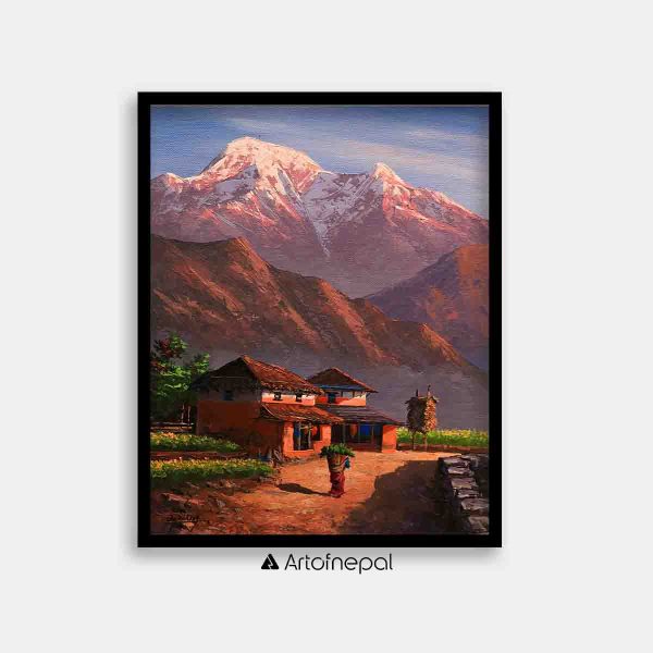 ALOM58- Mt.Annapurna, Hills and Village life
