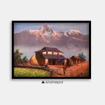 ALOM63- Annapurna Range and Nepali house