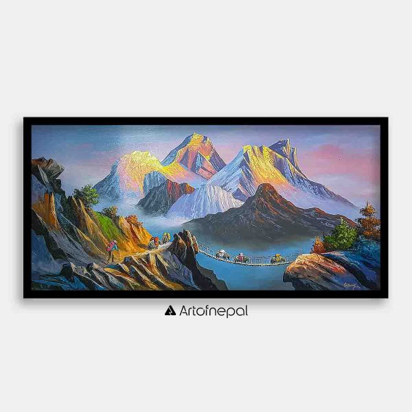 ALOM70- Sunrise over Mt.Everest and Hills