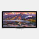 ALOM90 - Lakeside Pokhara Landscape painting