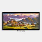 ALOM91 - scenery of Annapurna Range and village life