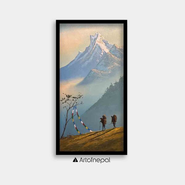 ALKB01 - Trekkers viewing Mt.Fishtail