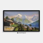 OLJT04 - Nepali village and mountains