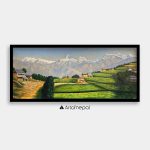OLJT05 - Nepali Village Painting with Mustard Fields