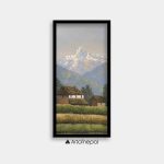 OLJT10 - Annapurna range, Hills and Nepali house