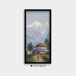 OLJT12 - Snow capped Mt.Annapurna and Village house